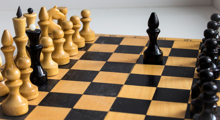 chess combination on the Board