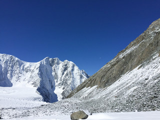 Altai Mountains and glaciers. Belukha Mountain area. Russia.