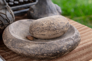 Traditional ceramic pot, Peru and latin america handcraft