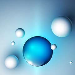 3d kule tło wektor © Rzoog