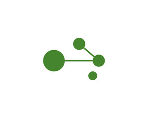 molecule logo icon vector design