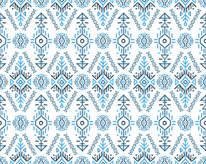African Ethnic Style Vector Seamless Pattern