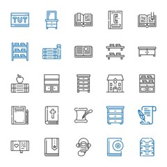 library icons set