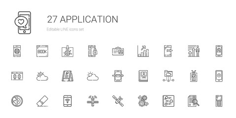 application icons set