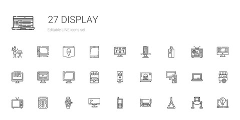 display icons set