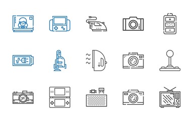 electronics icons set