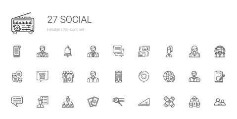 social icons set
