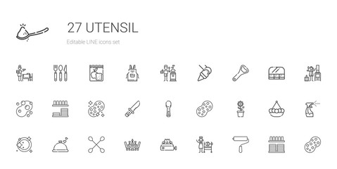 utensil icons set