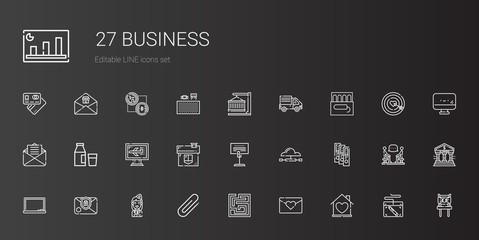 Fototapeta na wymiar business icons set