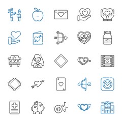 Fototapeta premium heart icons set