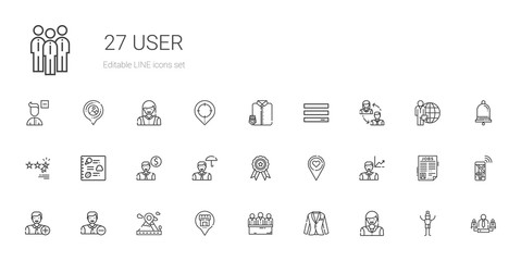 user icons set