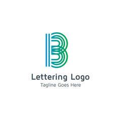 Lettering B Vector