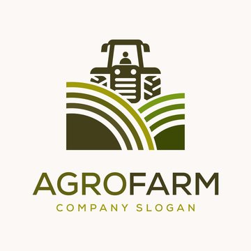 Agro farm logo design template
