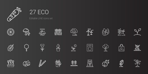 eco icons set