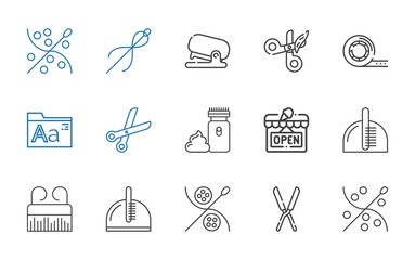 scissors icons set