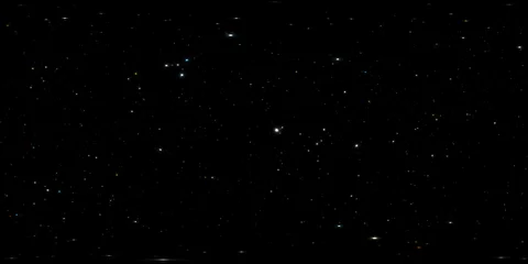 360-Grad-Raumhintergrund mit Sternenpanorama, äquirechteckiger Projektion, Umgebungskarte. Sphärisches HDRI-Panorama. Nacht Sternenhimmel Hintergrund © Peter Jurik