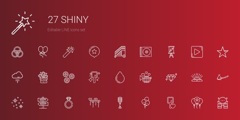 shiny icons set