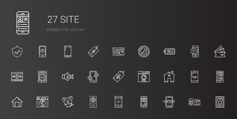 site icons set