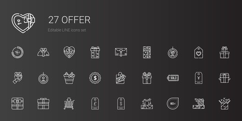 offer icons set