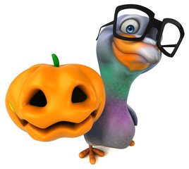 Fun pigeon - 3D Illustration