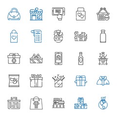shopping icons set