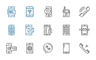 receiver icons set
