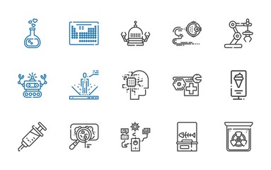 science icons set