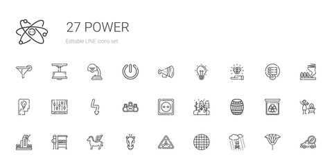 power icons set