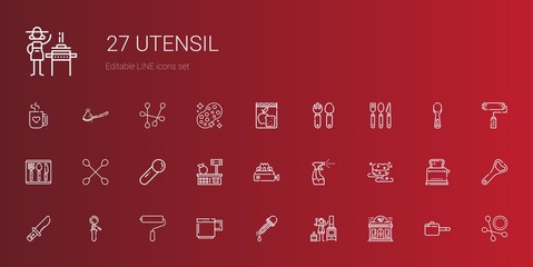 utensil icons set