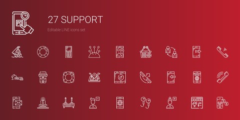 support icons set