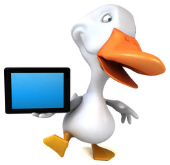 Fun duck - 3D Illustration