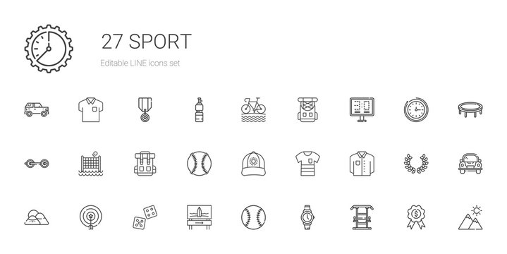 sport icons set
