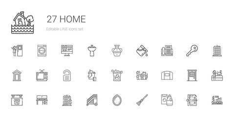 home icons set