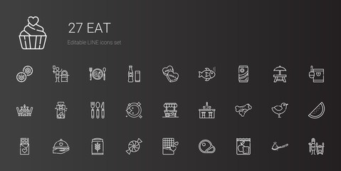 eat icons set