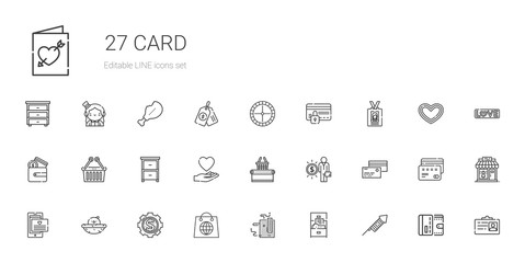 card icons set
