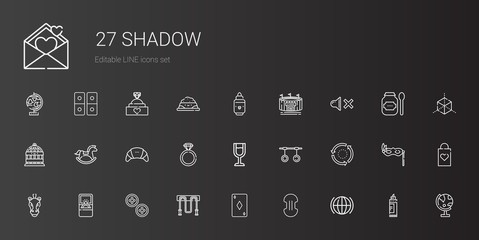 shadow icons set