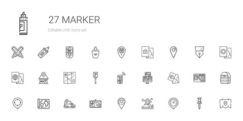 marker icons set