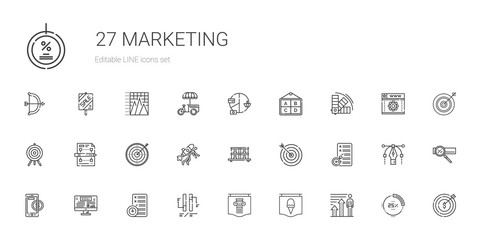 marketing icons set