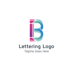 Lettering B Vector