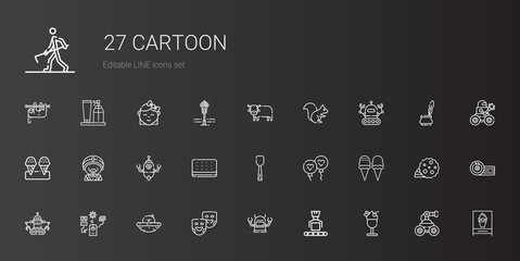 cartoon icons set