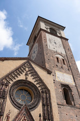 Fototapeta na wymiar Cathedral of Chivasso, Italy