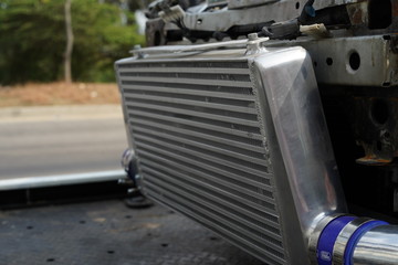 Fototapeta premium Race car's engine and equipment