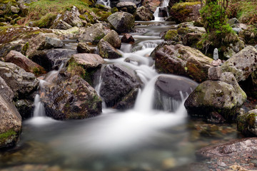 Mountain stream in Highlands, Scotland