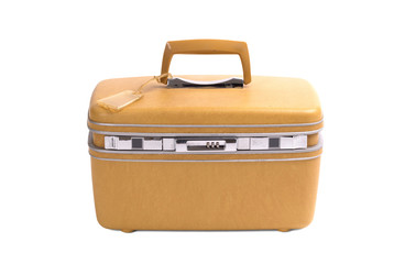 Vintage beauty-case isolated