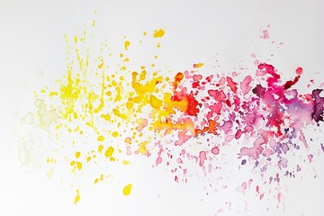 Abstract watercolor art hand paint on white background,Watercolor background.