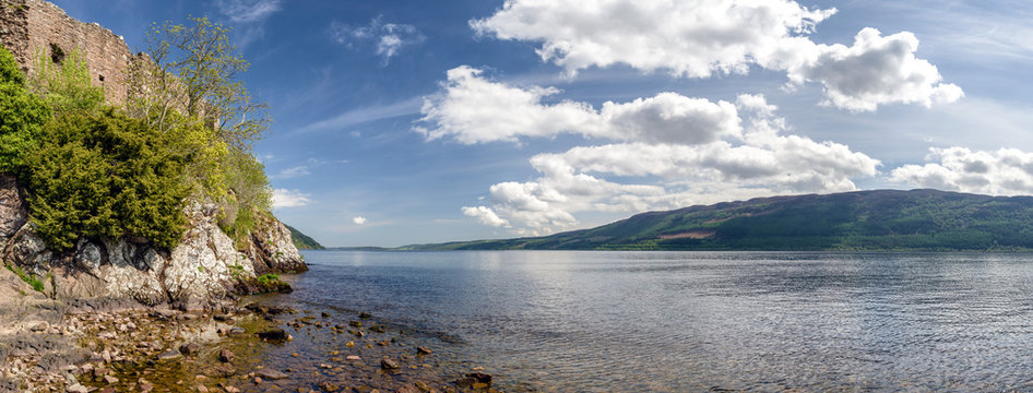 Urquhart casle and Loch Ness, Scotland