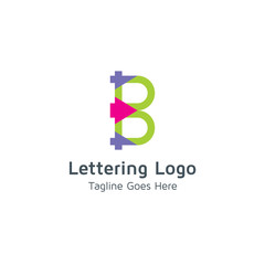 Lettering B Vector