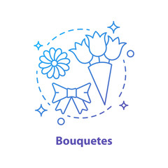 Bouquets concept icon