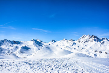 Ischgl Berg Panorama im Winter Ski Snowbaord Urlaub