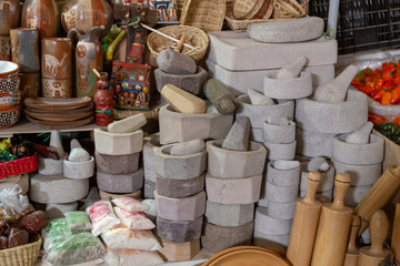 Crafts, Colorful souvenirs in Cuzco, Peru. local souvenirs in the craft market